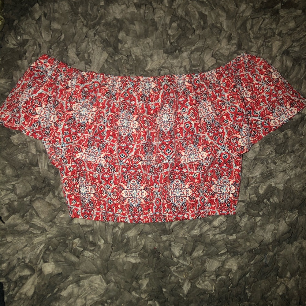 Off the shoulder crop top